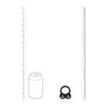 Anello fallico doppio appesantito Levelz in silicone liquido - immagine 4