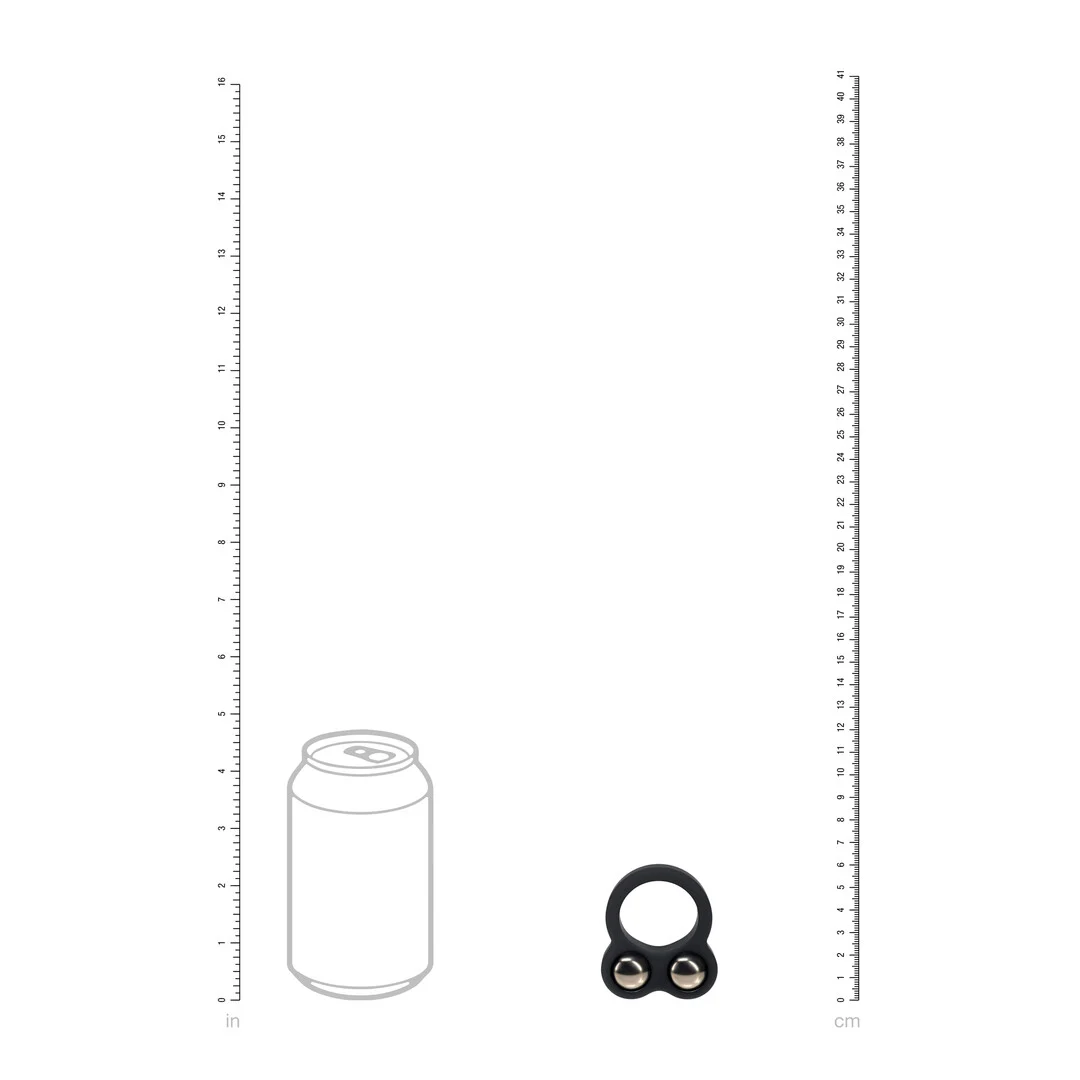 Anello fallico doppio appesantito Levelz in silicone liquido - immagine 4
