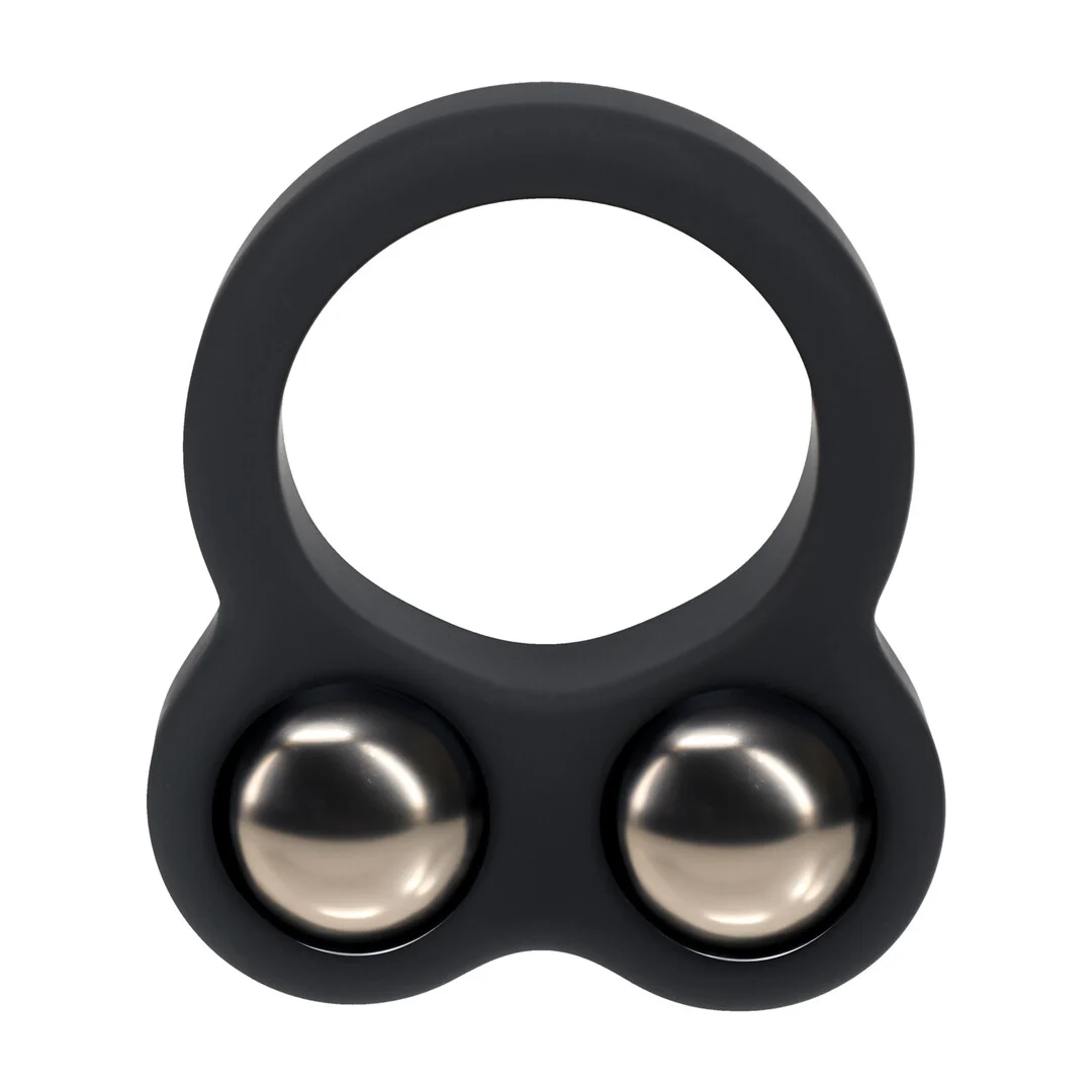 Anello fallico doppio appesantito Levelz in silicone liquido - immagine 3