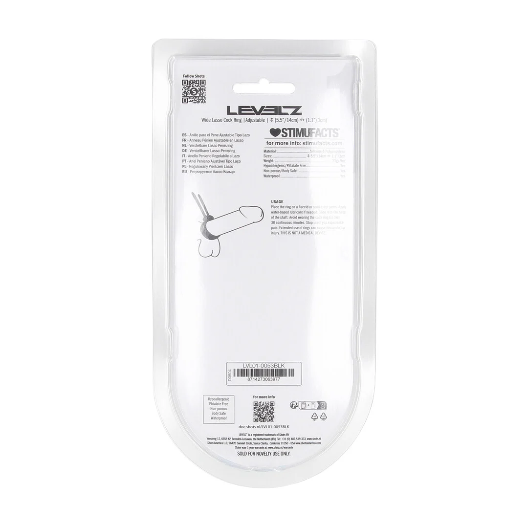 Anello fallico regolabile in silicone Levelz - immagine 2