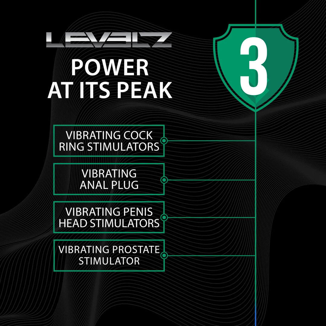 Levelz anello vibrante per pene e testicoli con stimolatore ad ali - immagine 3