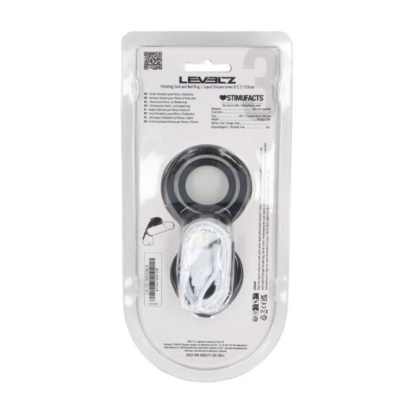 Levelz anello vibrante per pene e testicoli con stimolatore ad ali