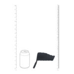 Levelz by Shots guaina vibrante a coste in silicone per pene con anello per testicoli, nera - immagine 4
