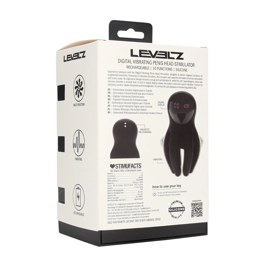 Stimolatore vibrante per glande con tentacoli Levelz by Shots - immagine 2