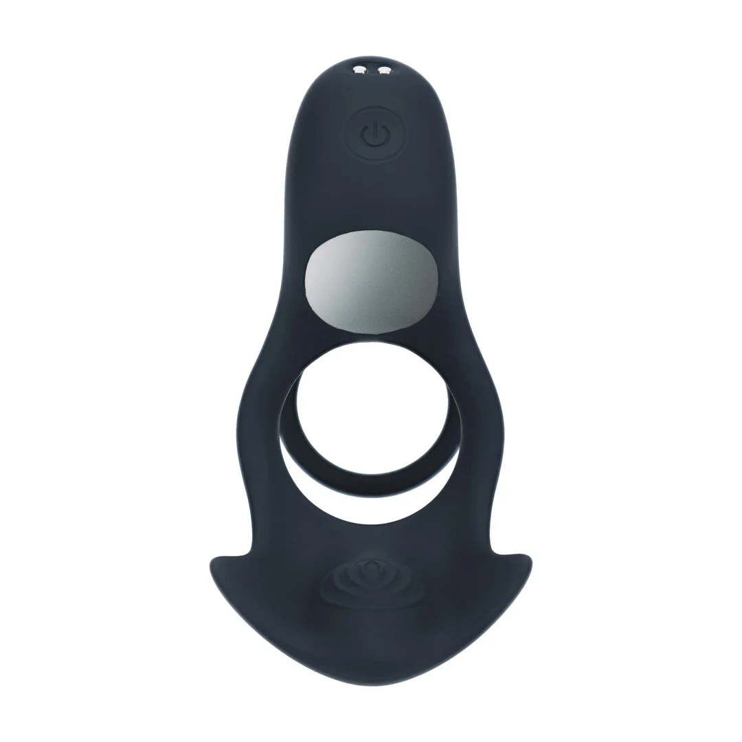Anello fallico vibrante in silicone Levelz con tre motori - immagine 3
