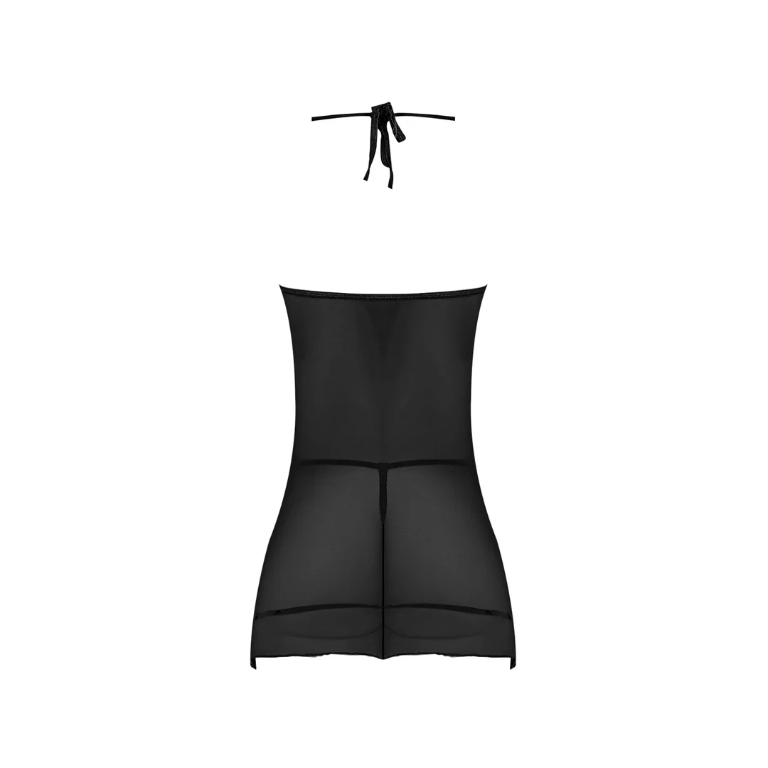 Chemise nera con perizoma di Magic Silk - immagine 11
