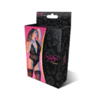 Body halter in pizzo con profonda scollatura a V e perizoma per un look sensuale | Exposed - immagine 7
