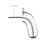 ManCage Model 16: gabbia di castità con sonda uretrale - immagine 3