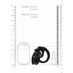 ManCage Model 24, gabbia di castità nera da 9 cm - immagine 5