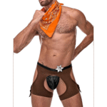 Costume da cowboy rigido per giochi di ruolo e look grintosi – Male Power - immagine 5