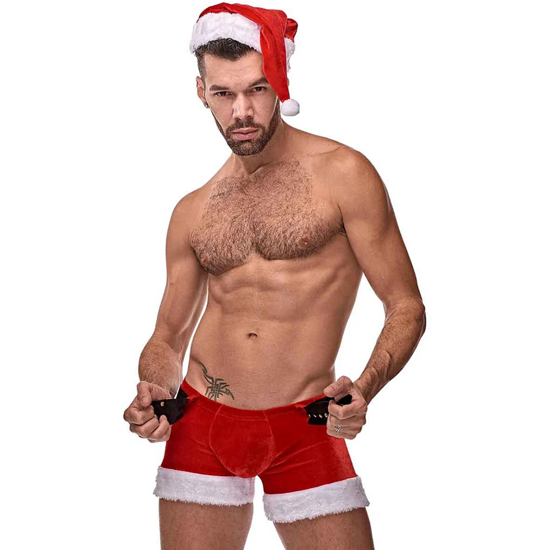 Costume lingerie per il gioco di ruolo con dettagli in peluche, per look giocosi da festa, Male Power - immagine 1