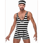Costume da carcerato Hard Time - immagine 10