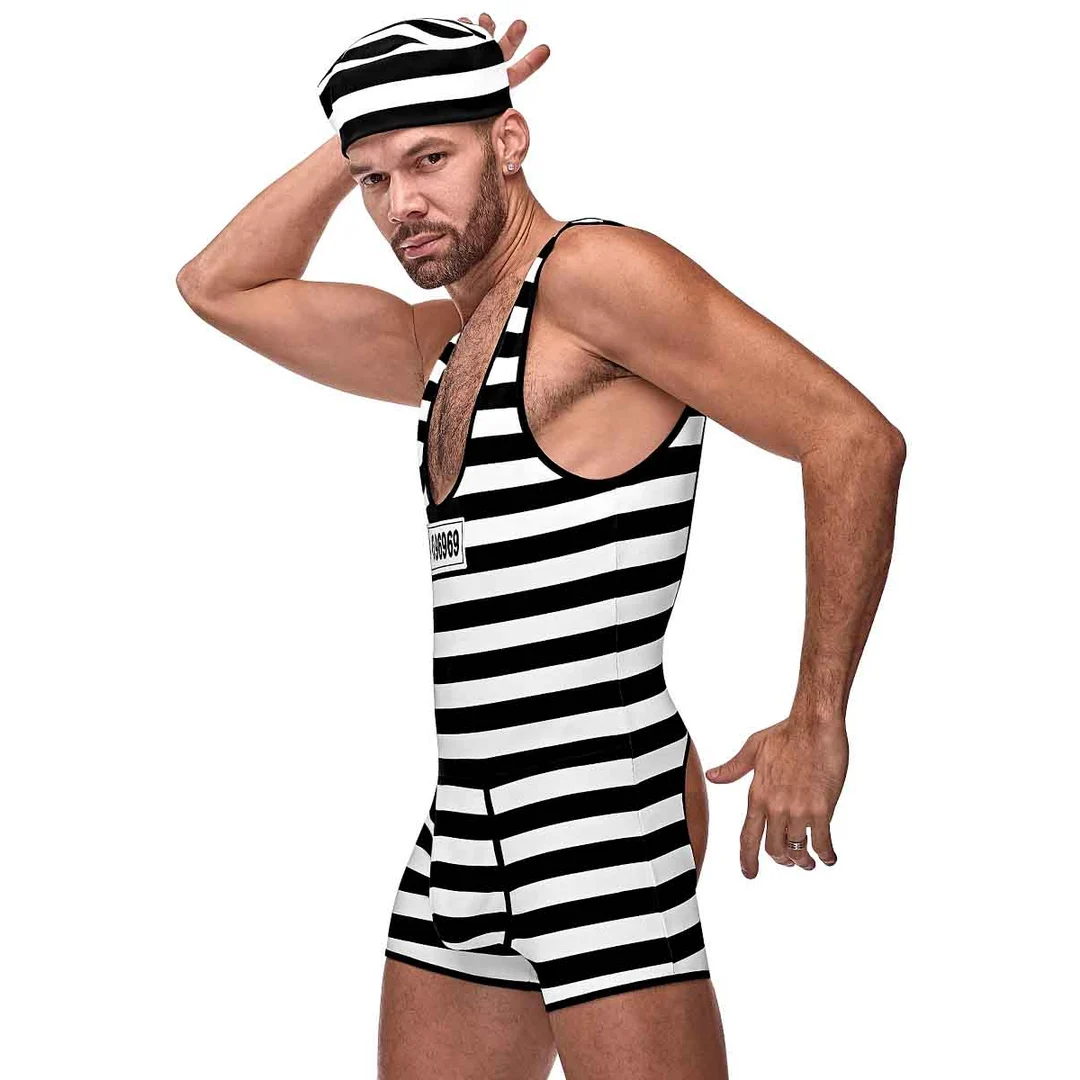 Costume da carcerato Hard Time - immagine 6