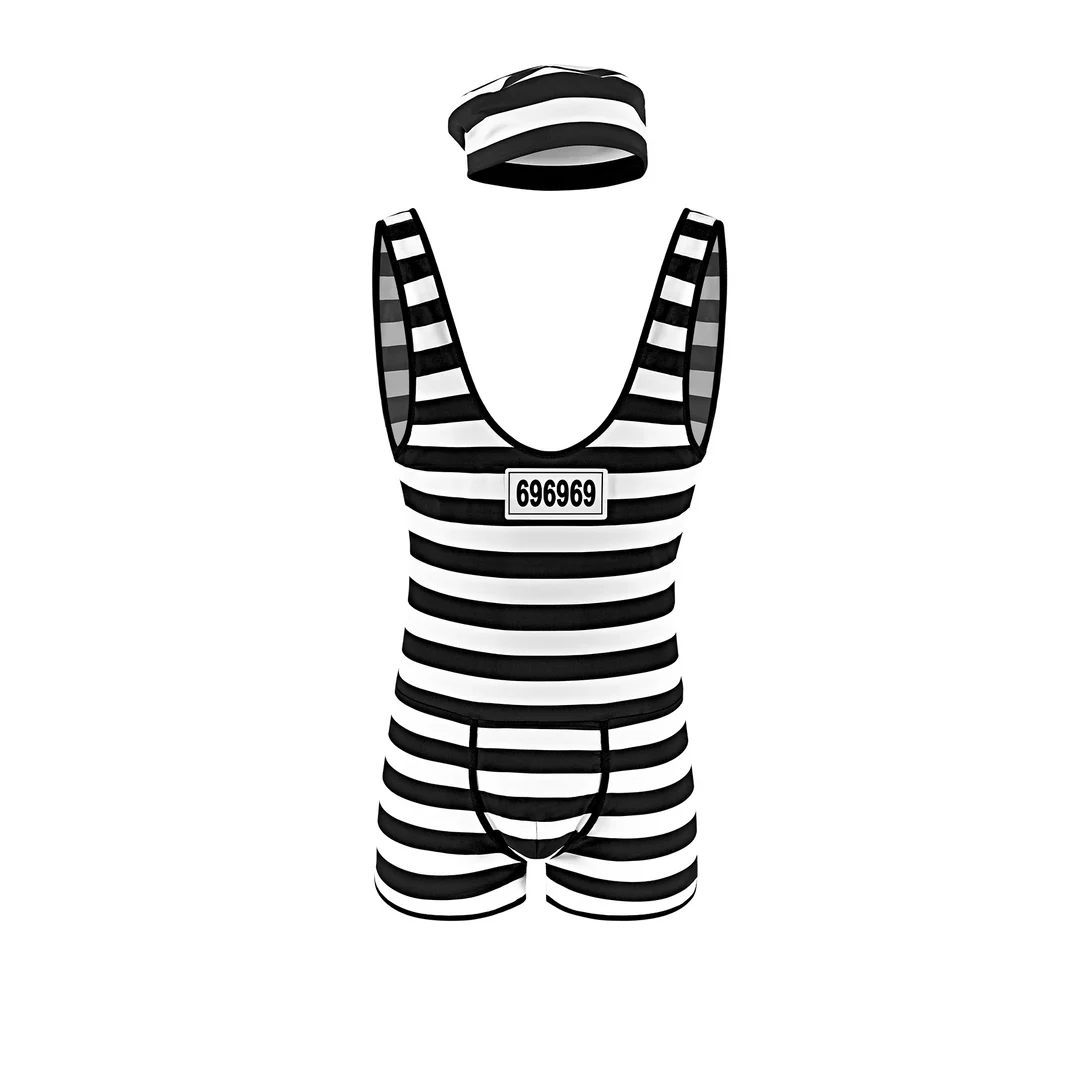 Costume da carcerato Hard Time - immagine 3