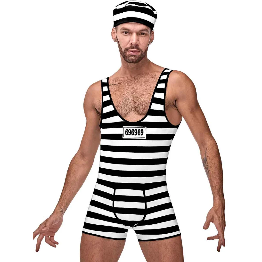 Costume da carcerato Hard Time - immagine 5