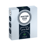 Preservativi Mister Size Pure Feel da 47 mm, 3 pezzi - immagine 2