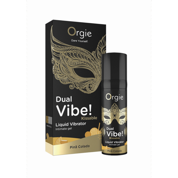 Vibratore liquido da baciare Orgie Dual Vibe! Pina Colada 15 ml
