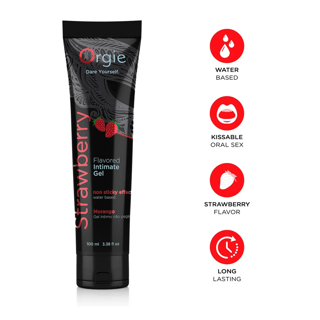 OR-21104-11 Orgie Lube Tube, lubrificante alla fragola a base d’acqua, 100 ml - immagine 1