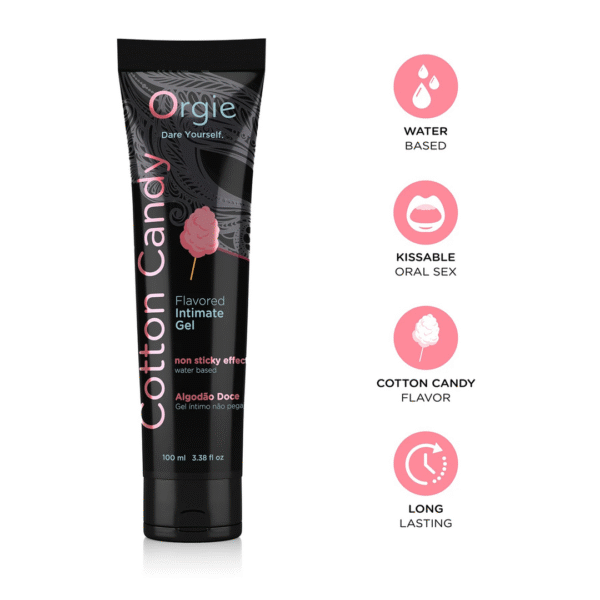 Orgie Lube Tube lubrificante al gusto di zucchero filato 100 ml