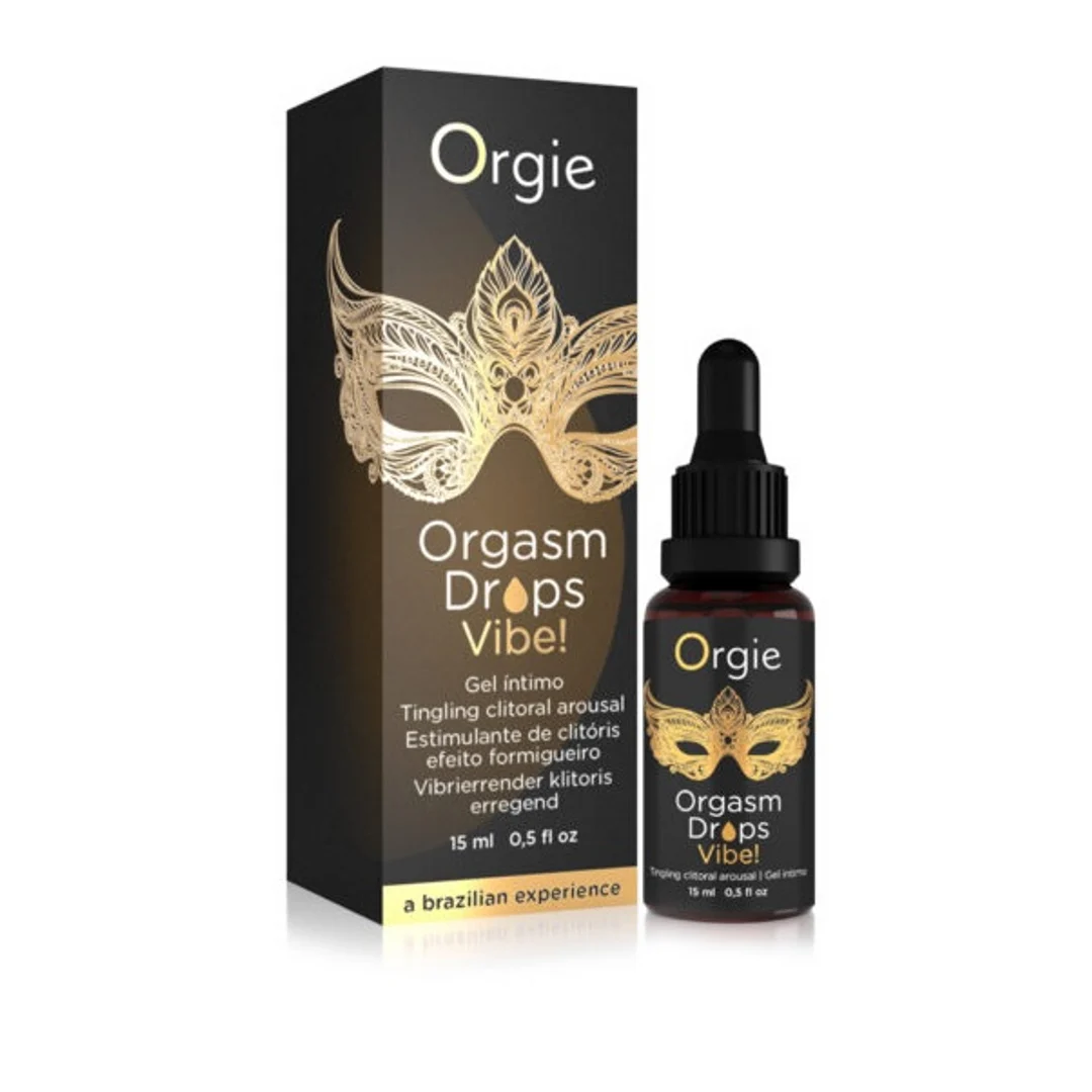Orgie Orgasm Drops Vibe! gocce stimolanti, pesca, 15 ml