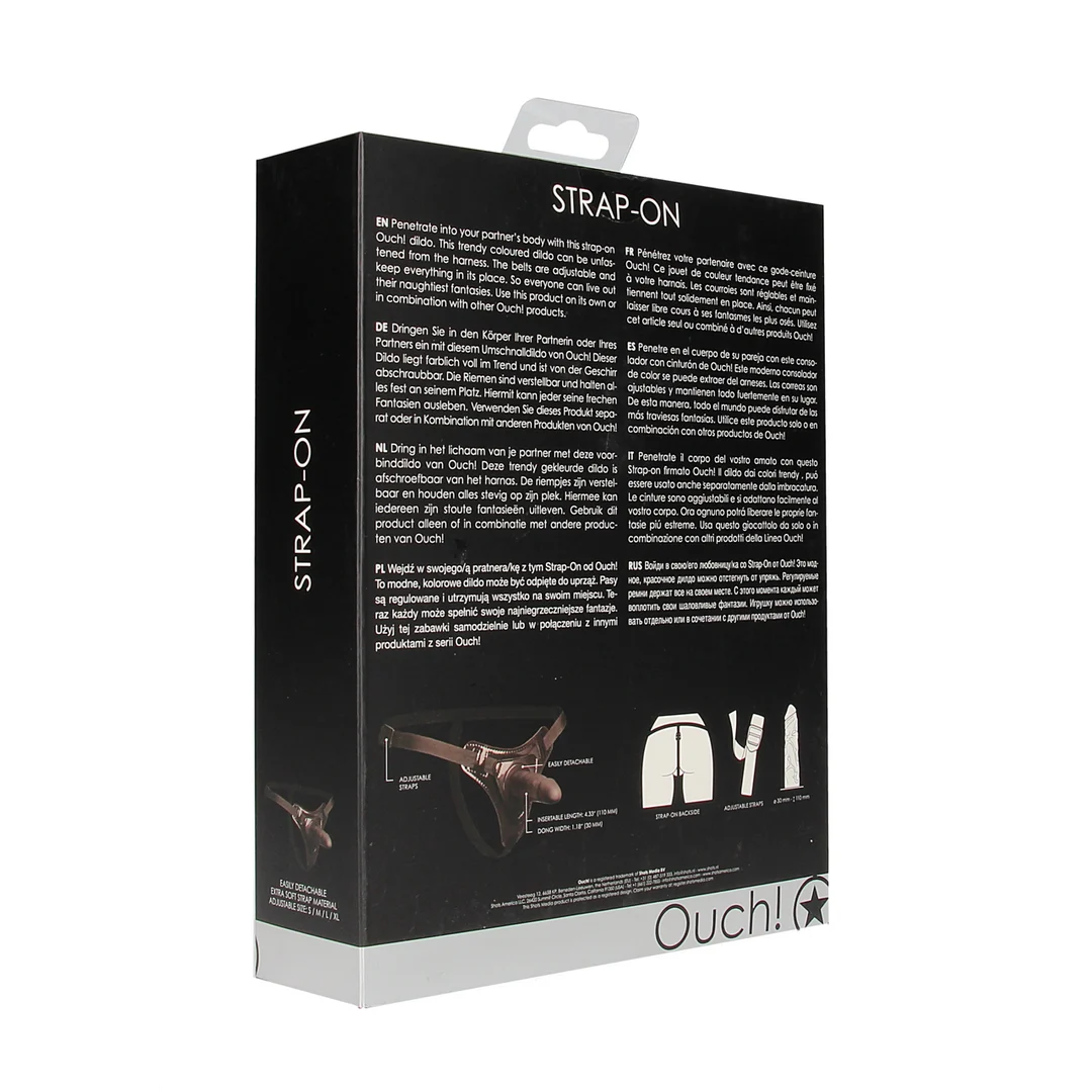 Strap on con cinghie regolabili – dildo strap on - immagine 2