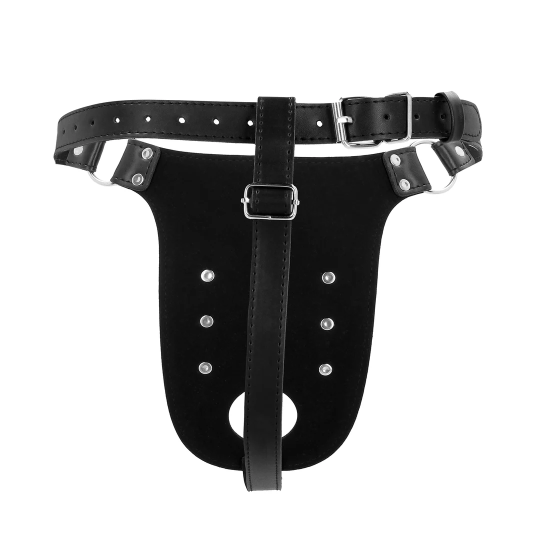 Cintura di castità Ouch! in pelle PU con cinghie - immagine 4
