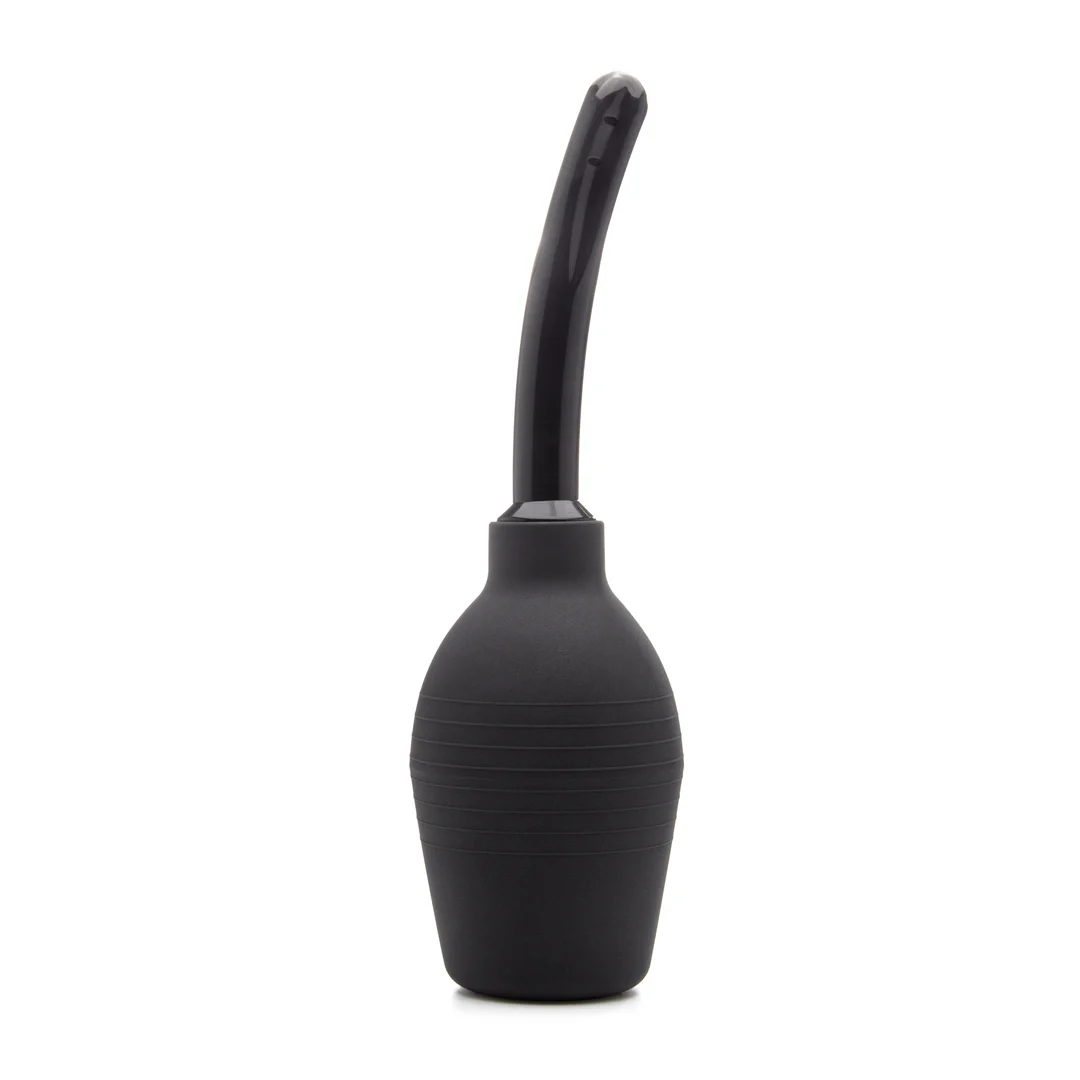Doccia anale – Doccia anale e vaginale ergonomica con cannula morbida – Ouch! by Shots – Nera - immagine 2