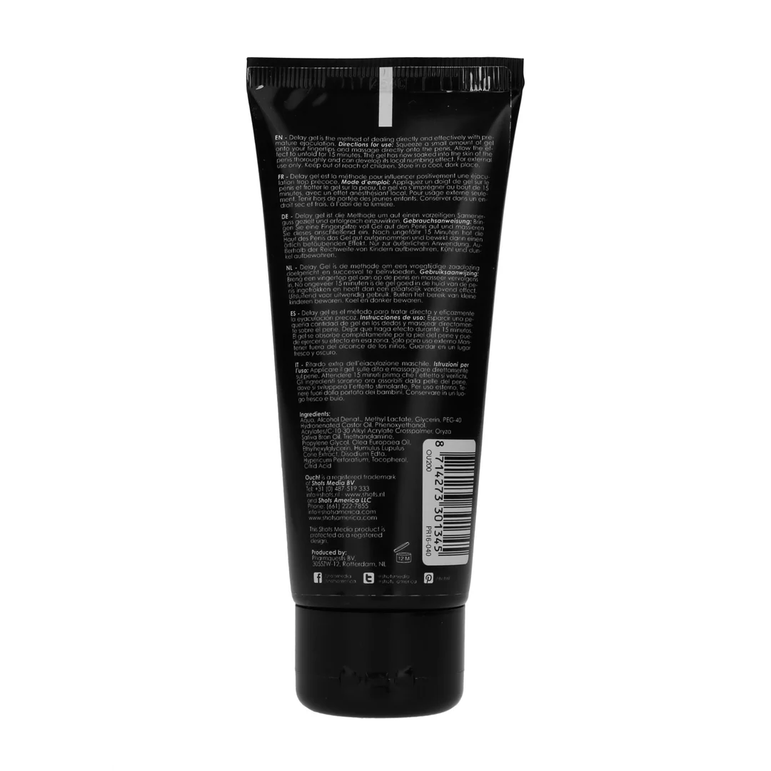 Ouch! by Shots Vertraag Gel ritardante, 100 ml - immagine 1