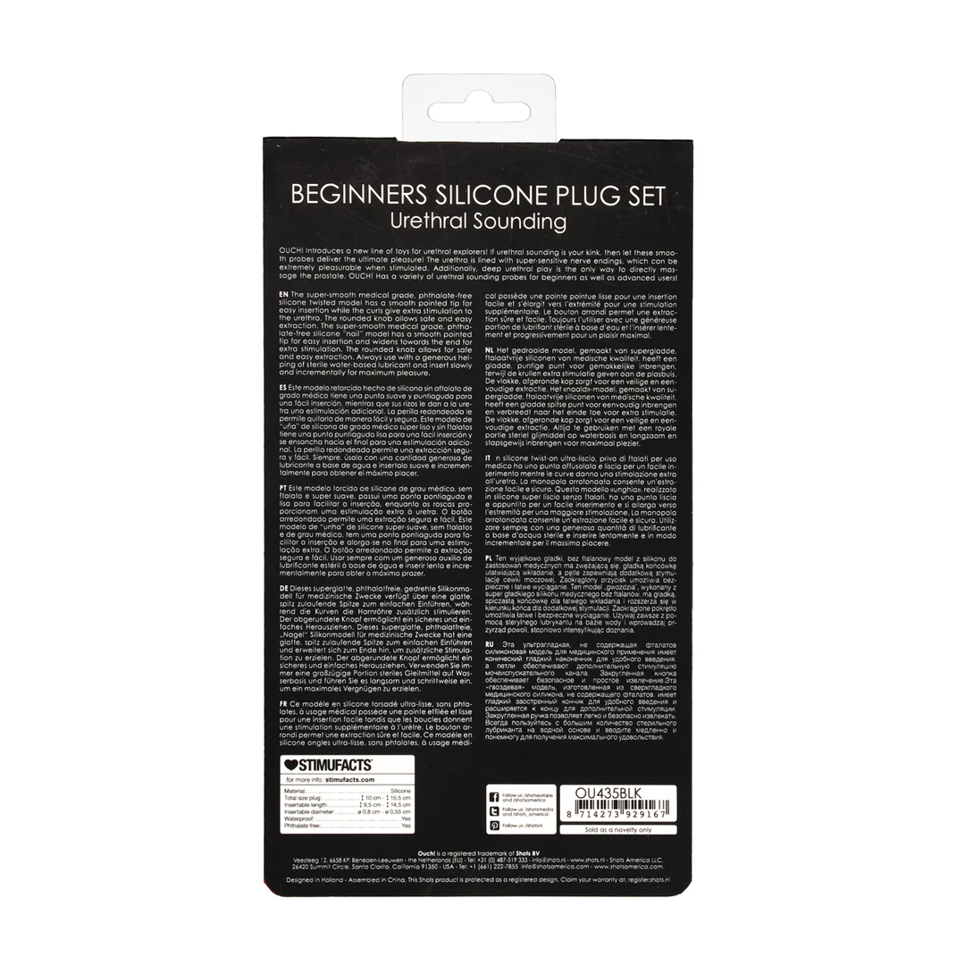 Ouch! Silicone Beginners Plug Set - immagine 2
