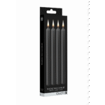 Ouch! Candele di cera, 4 pezzi, grandi, nere