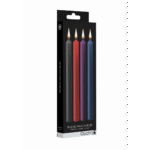 Ouch! Candele di cera, 4 pezzi, grandi, nere - immagine 6