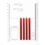 Ouch! Candele di cera, 4 pezzi, grandi, nere - immagine 13