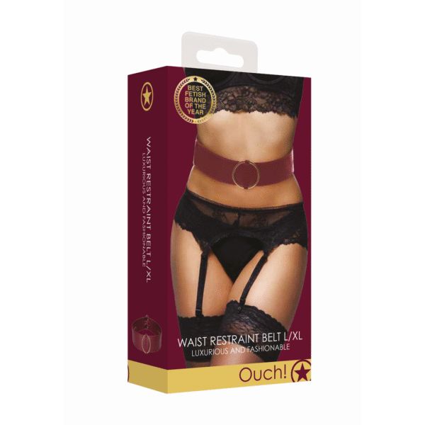 Fascia in vita Ouch! Halo con anelli per bondage