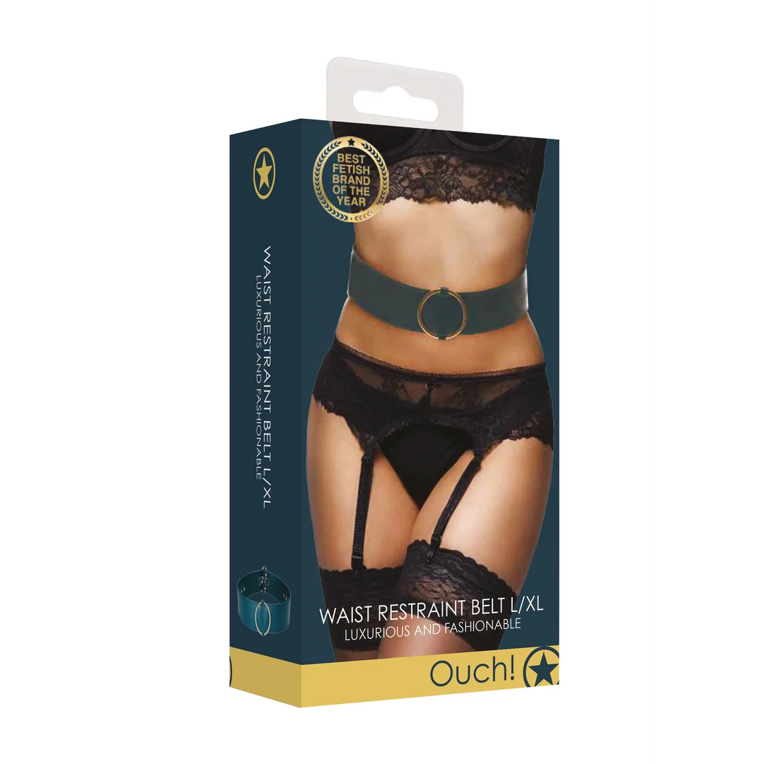 Fascia in vita Ouch! Halo con anelli per bondage - immagine 13