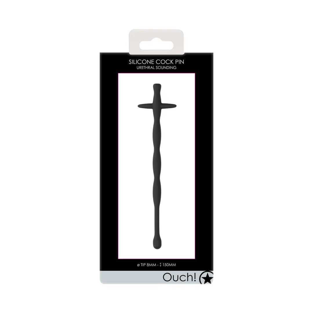 Ouch! plug uretrale per il pene in silicone - immagine 1