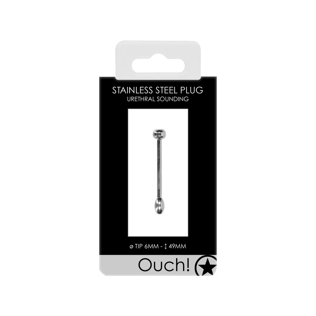 Plug per il pene dall’aspetto deciso in metallo, 0.2 / 6 mm - immagine 1