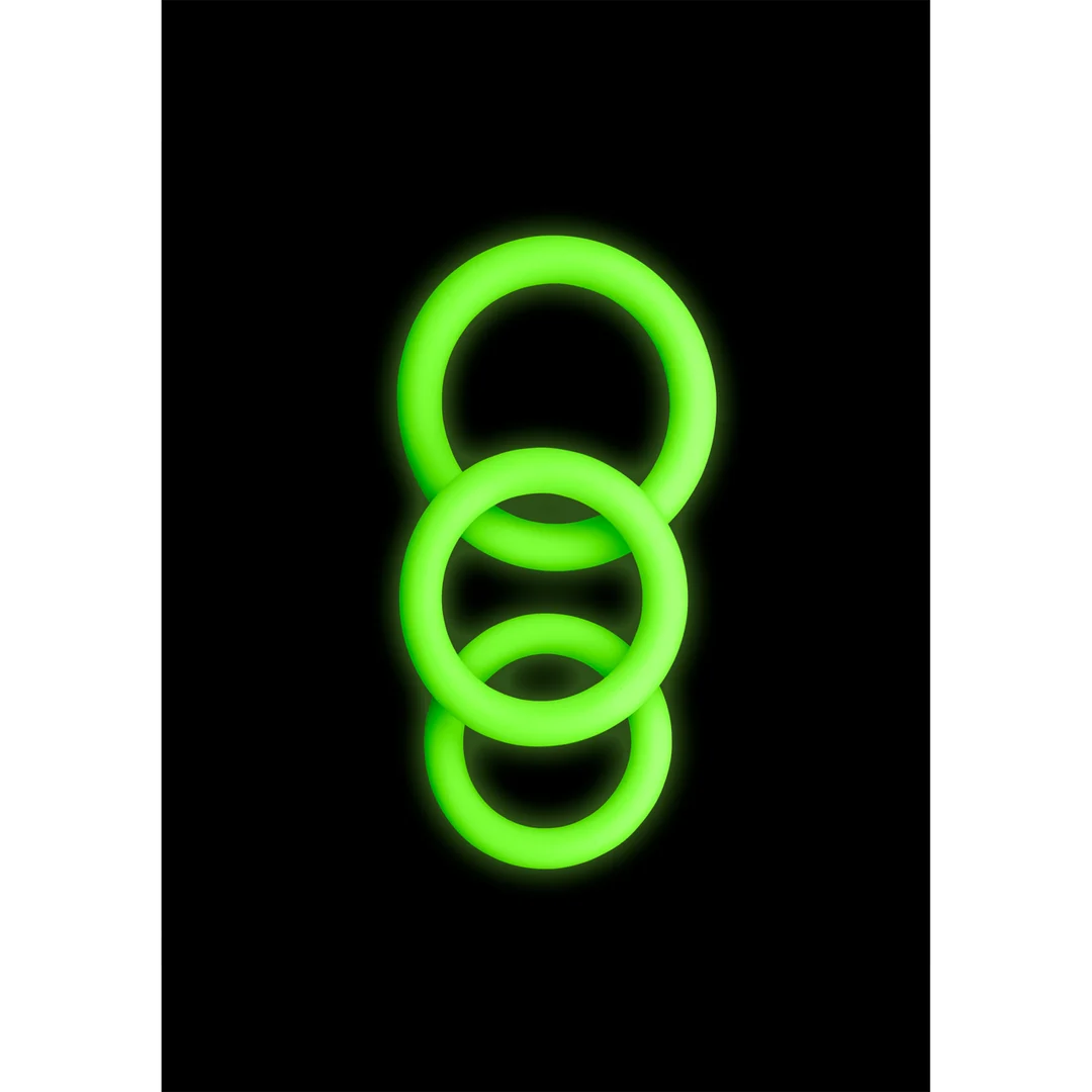 Set di cockring Ouch! Glow in the Dark - immagine 5