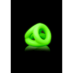 Anello fallico Ouch! Glow in the Dark con fascia per testicoli - immagine 5