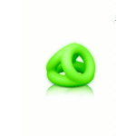 Anello fallico Ouch! Glow in the Dark con fascia per testicoli - immagine 3