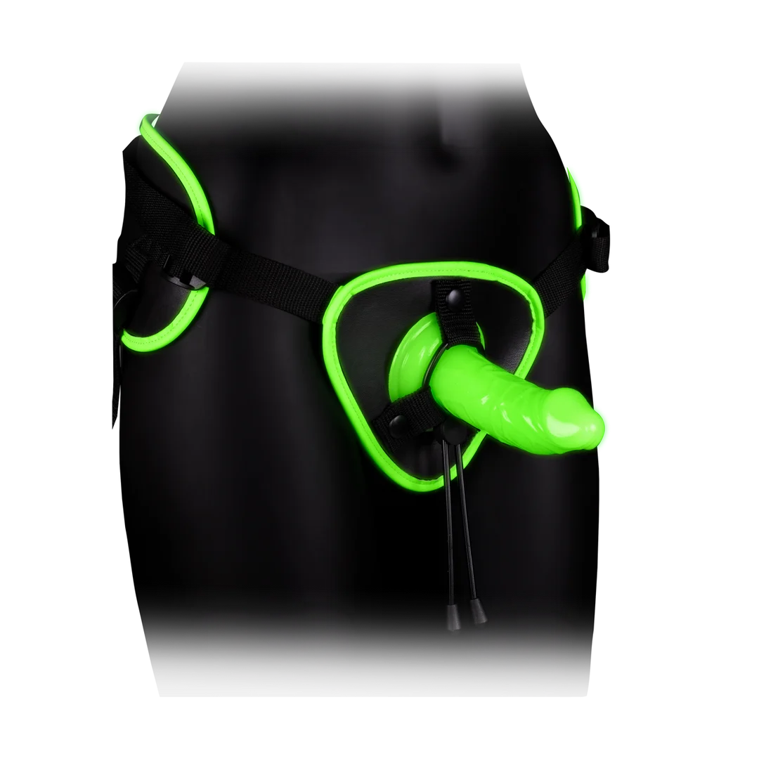 Ouch! Imbracatura strap on fosforescente - immagine 4