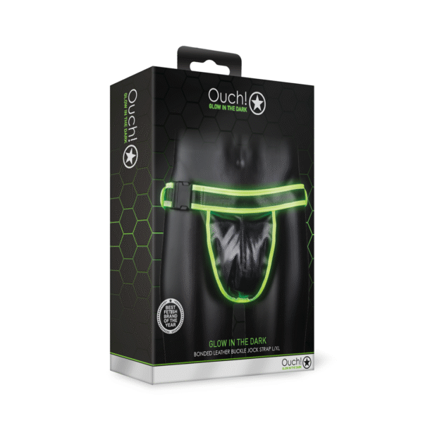 Ouch! Glow in the Dark, jockstrap con fibbie L/XL