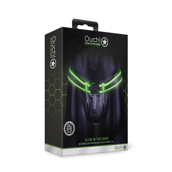 Jockstrap Ouch! con fibbia e dettagli fluorescenti