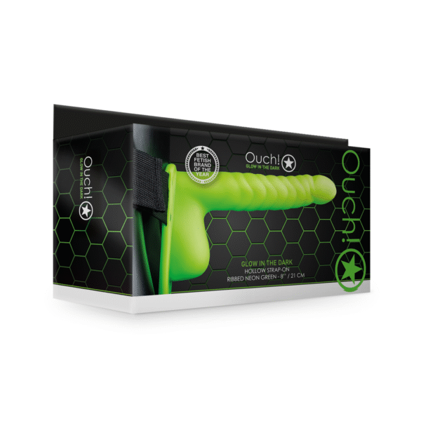 Ouch! Strap on cavo con testicoli, si illumina al buio