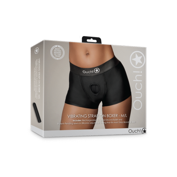 Boxer vibrante per strap on Ouch! by Shots
