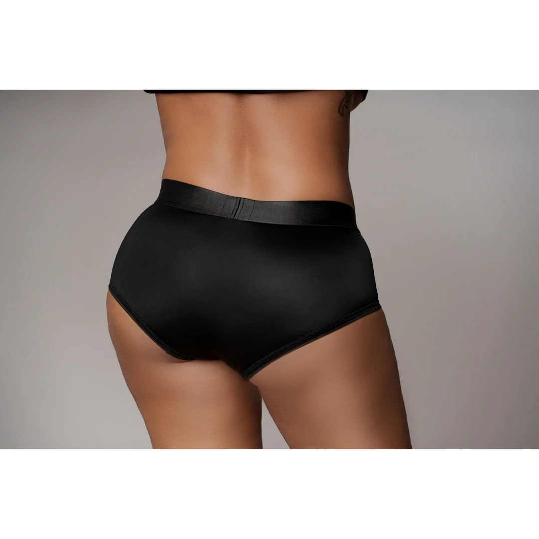 Vibratore bullet con 10 modalità – Boxer strap on vibrante Ouch! by Shots - immagine 10