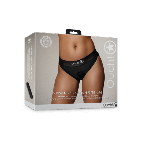 Slip hipster strap on vibrante Ouch!