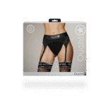 Ouch! Perizoma vibrante con strap on e reggicalze regolabili - immagine 14