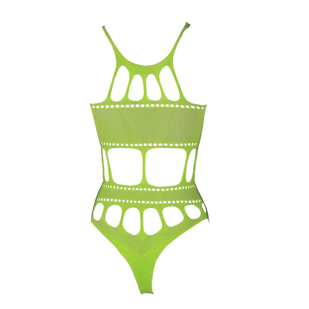 Body verde neon con scollo all’americana - immagine 12