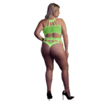 Body verde neon con scollo all’americana - immagine 8