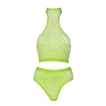 Set verde neon a collo alto con slip - immagine 5
